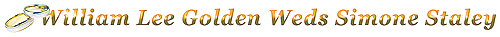 William Lee Golden Weds Simone Staley